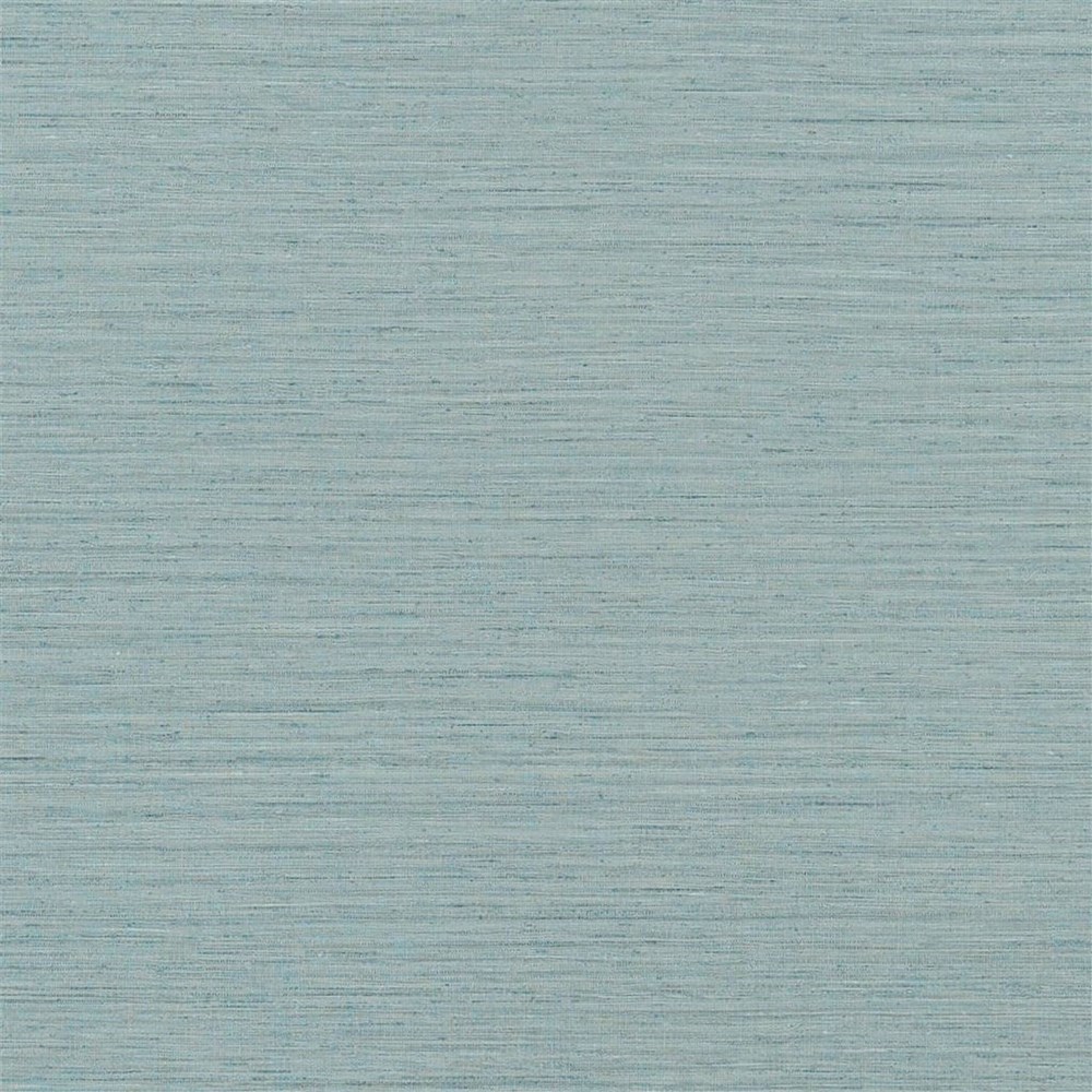 Brera Grasscloth Textured Wallpaper PDG1120 by Designers Guild in Duck Egg Blue